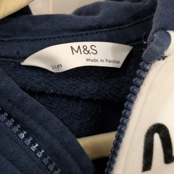 Marks & Spencer NASA Hoodie - Navy and White - Picture 3 of 4